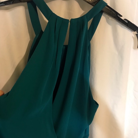 Express teal fit and flare cocktail dress size 0 - Picture 5 of 5